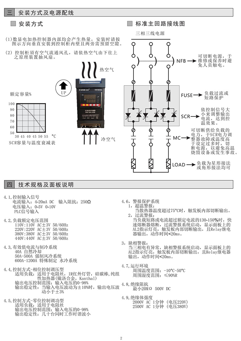 東莞常乾CS-SCR智能數(shù)顯 電力調(diào)整器 電流80A 電加熱控制器(圖2) 東莞常乾CS-SCR智能數(shù)顯 電力調(diào)整器 電流80A 電加熱控制器(圖2)